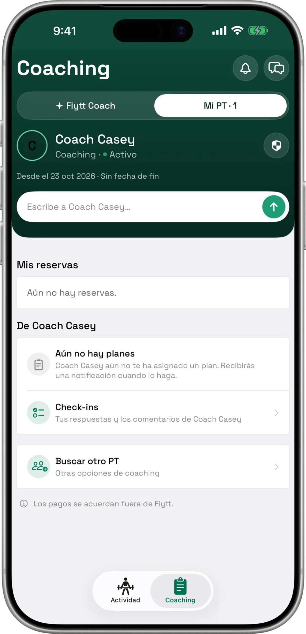 Coaching individual